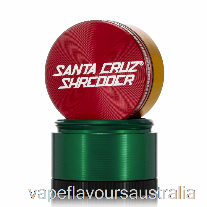Vape Flavours Australia Santa Cruz Shredder 1.6inch Small 4-Piece Grinder Rasta (40mm)